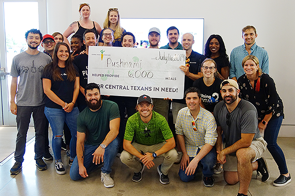 Pushnami and the Central Texas Food Bank Help Provide 6,000 Meals For the Local Austin Community