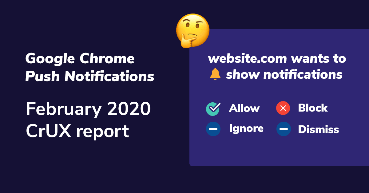 Chrome Push Notifications: The Latest CrUX Research