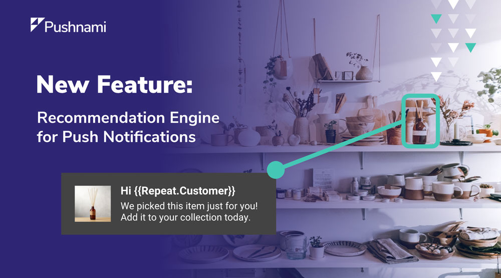 First ecommerce recommendation engine for web push notifications